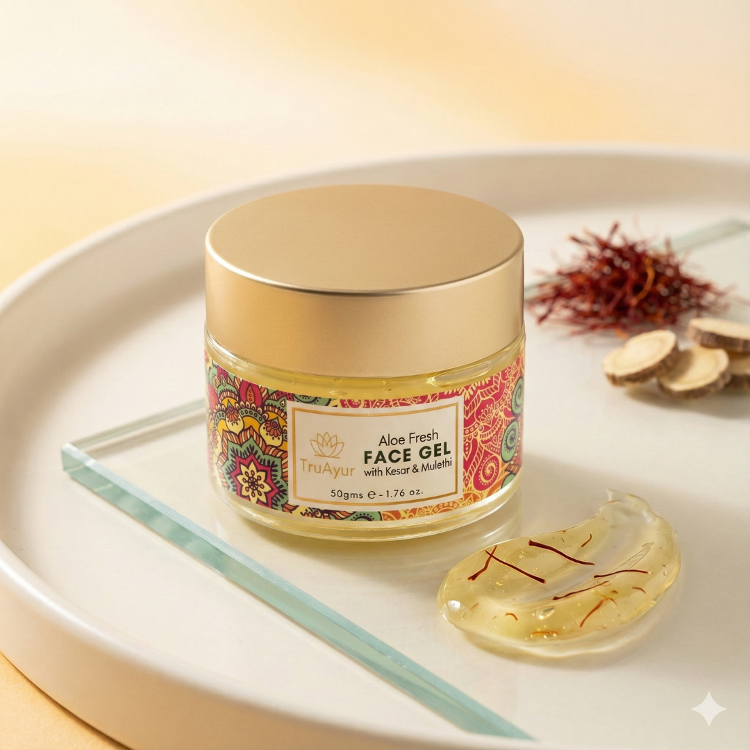Aloe Fresh sejas gels ar Kašmiras kesaru un Mulethi starojošam mirdzumam un dziļai mitrināšanai.