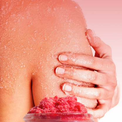 Hibiscus and rose body scrub