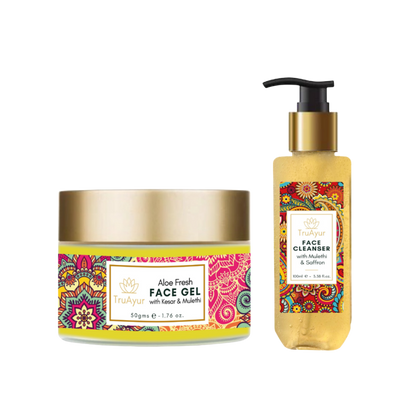 Fresh Face Duo with Kashmir Saffron and Mulethi (Face Wash and Aloe Fresh Face Gel)