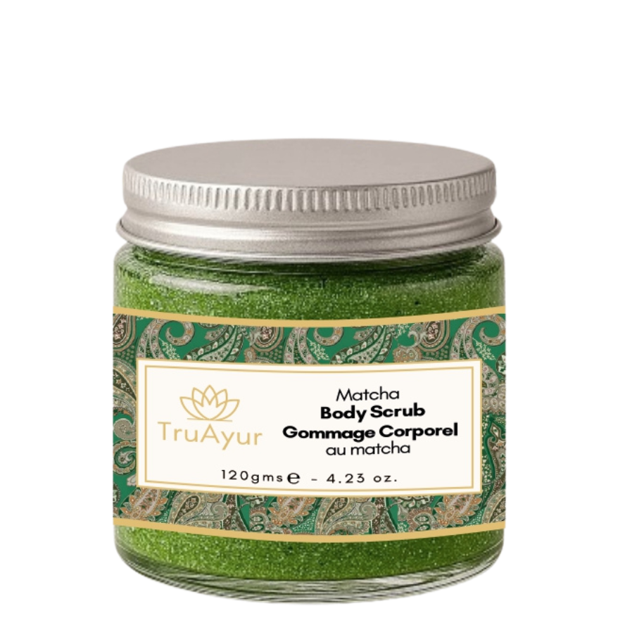 Matcha un avokado ķermeņa skrubis intensīvai mitrināšanai un kopšanai
