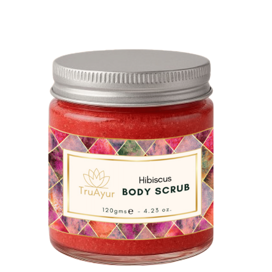Hibiscus and rose body scrub