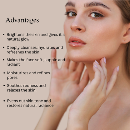 Ritual for radiant skin (24-karat gold day cream and facial cleanser)