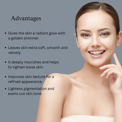 24K gold radiance combo (combination of 24K gold face oil and body oil)