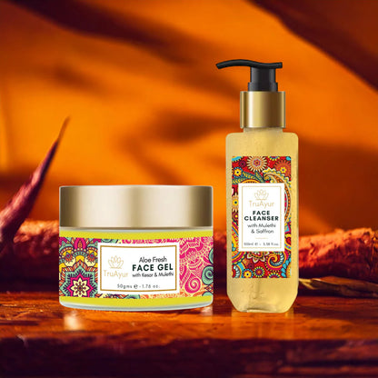Fresh Face Duo with Kashmir Saffron and Mulethi (Face Wash and Aloe Fresh Face Gel)