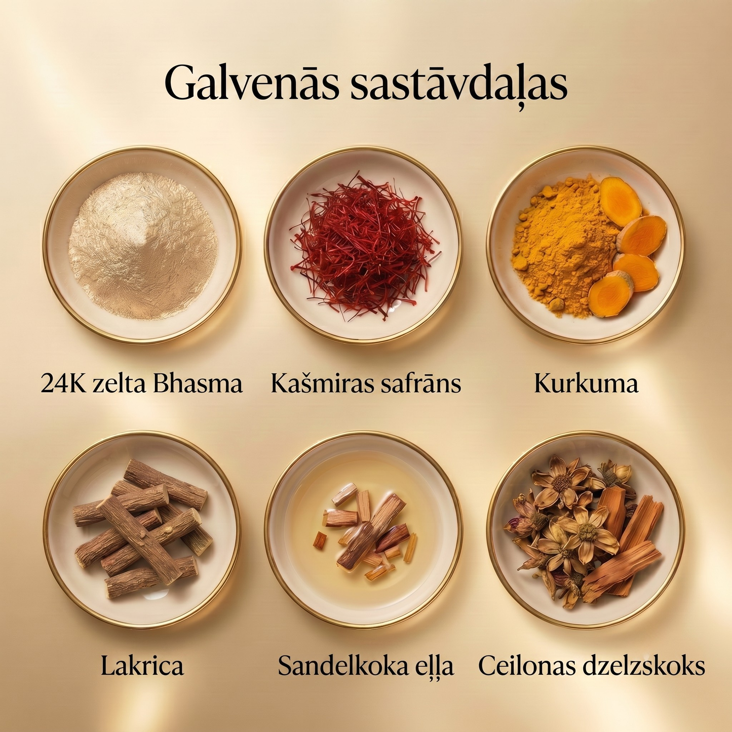 24K zelta ājurvēdas sejas eļļa dziļi mitrinātai, zīdainai un starojošai ādai