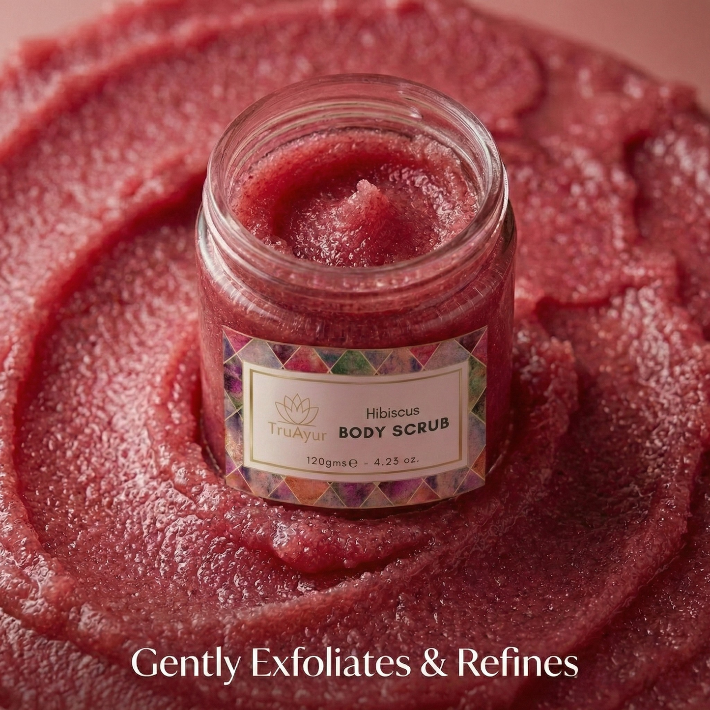 Hibiscus and rose body scrub