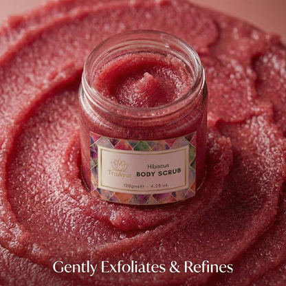 Hibiscus and rose body scrub